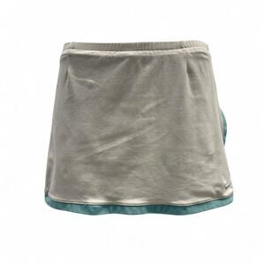 White and blue nike athletic skort